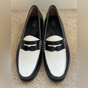 G.H. Bass & Co. WEEJUNS Black and White Penny Loafers